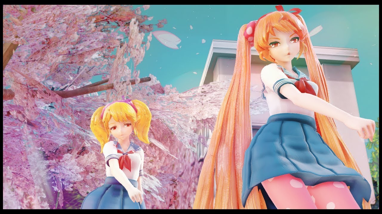 [ Yandere Simulator MMD ]  TWICE - Dance The Night Away  [ Osana & Rival-chan ]