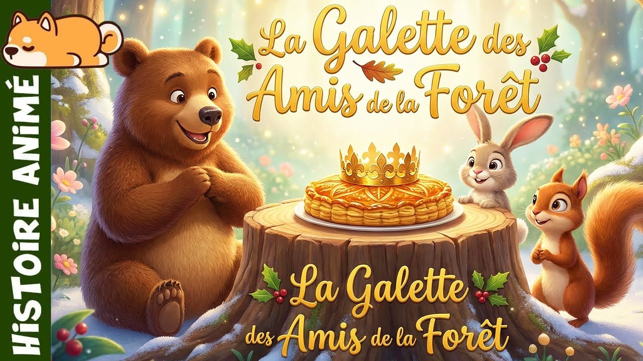 La Galette des Amis de la Forêt🥧Histoire pour s'endormir | conte pour enfants, Couronne, fèves, rois