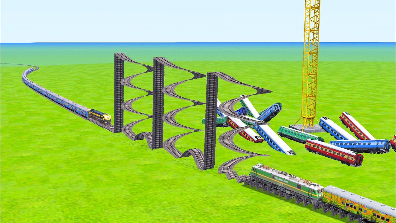 VERY HARD CROSSING & RAILROAD CROSSING BUMPY CROSSING RESCUED OPERATION RAILROADCROSSING|Train Sim 