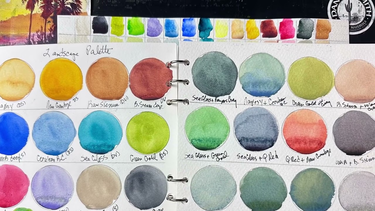 New watercolor landscape palette