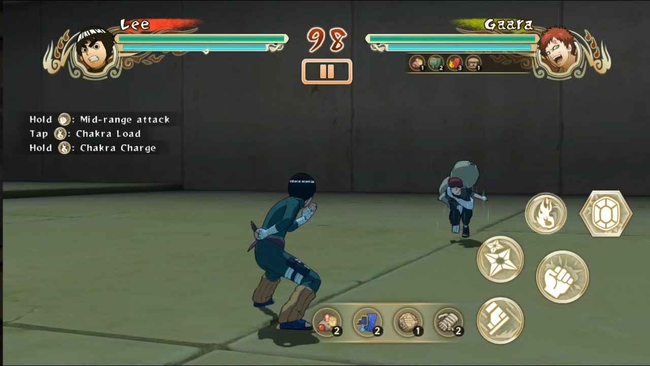 NARUTO : Ultimate ninja Strom ujian chunin LEE VS GAARA