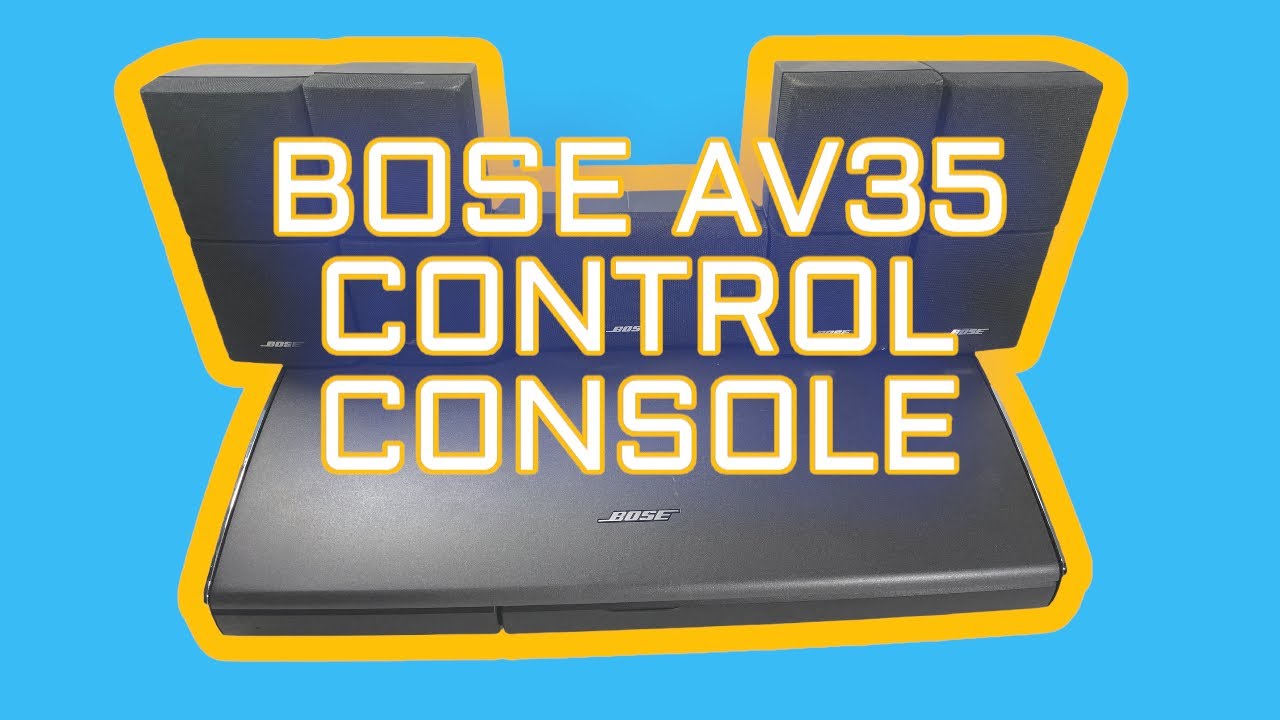 eBay Listing: Bose AV35 Media Control Console with Double Cube speakers overview