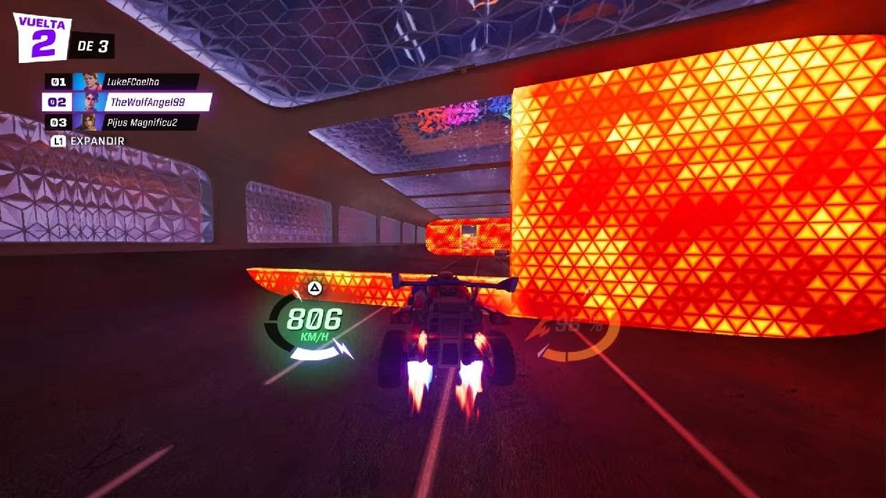 Fortnite_PS5 Rocket Racing rango ORO I - 95%