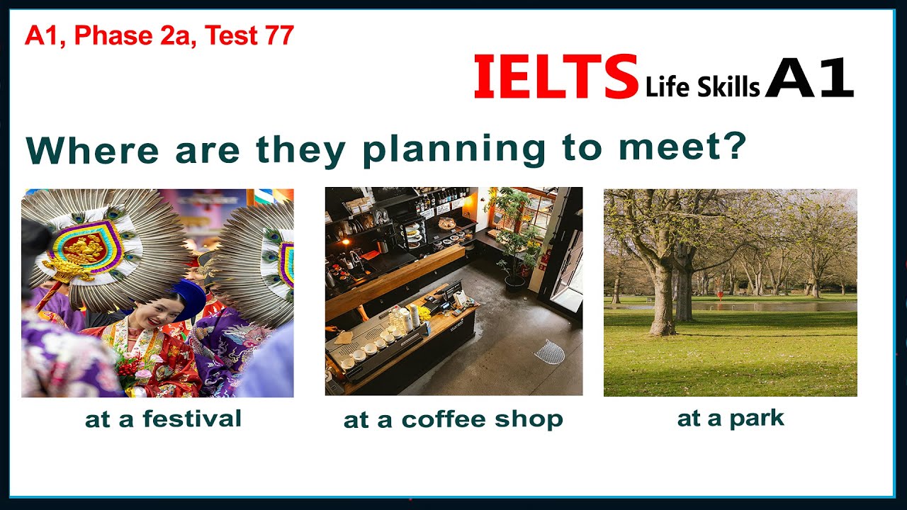 IELTS Life Skills A1 Listening Test 77 ►  New 2025 🇬🇧