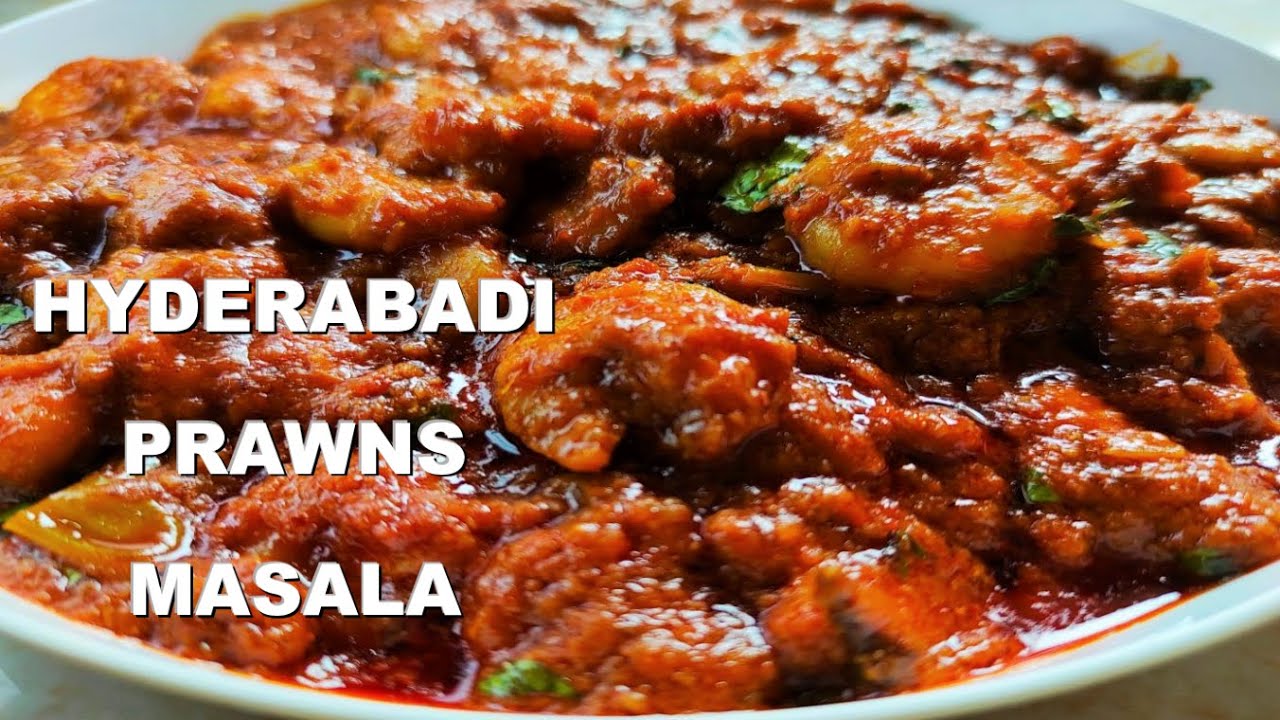 Hyderabadi Prawns Masala | Prawns Masala Curry | Prawns Curry Recipe | Spicy Prawns Curry