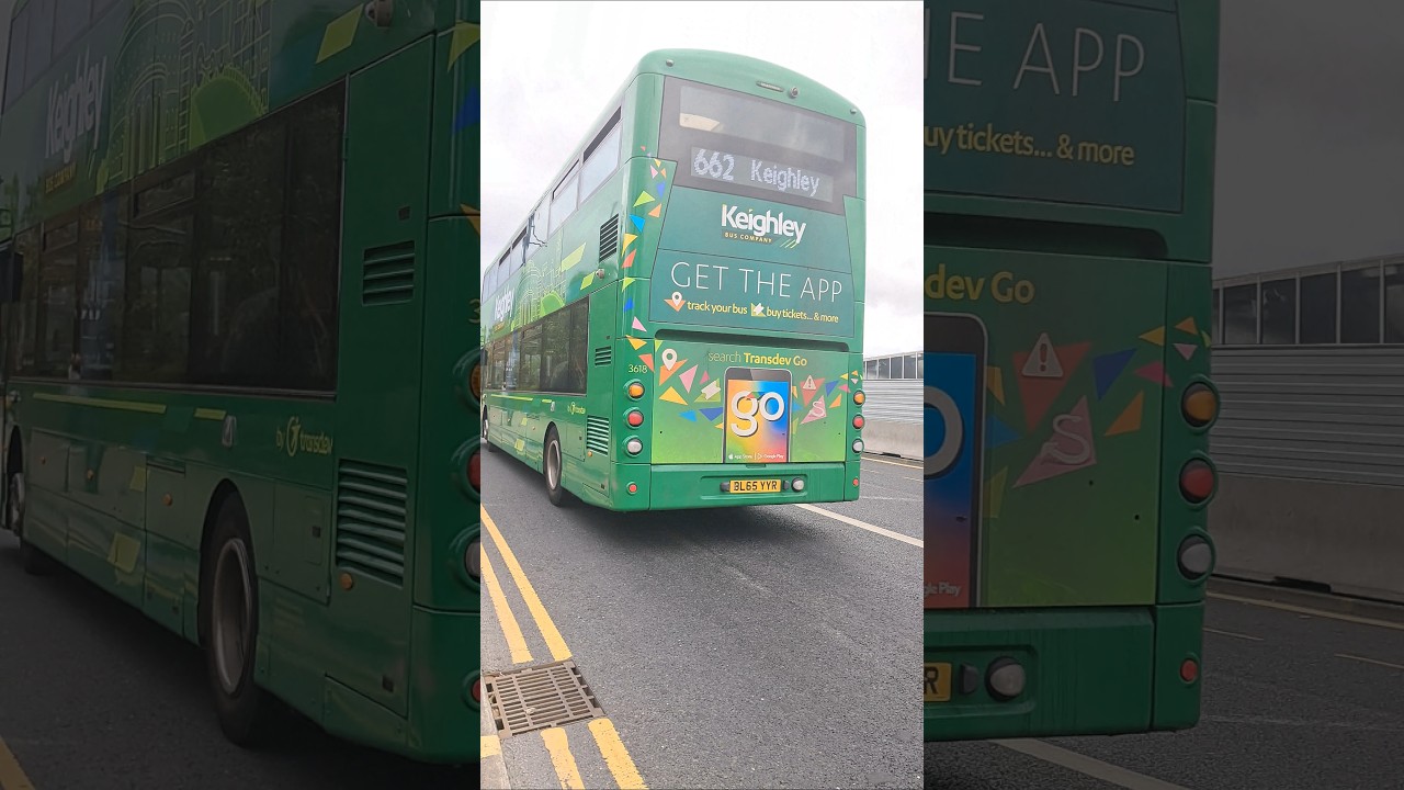 The Keighley Bus Company 3618 (Volvo B5TL Wright Eclipse Gemini 3) (BL65 YYR) on 662 to Keighley
