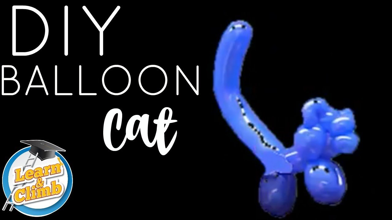 DIY CAT BALLOON - HOW TO MAKE CAT BALLOON ANIMAL - LEARN AND CLIMB