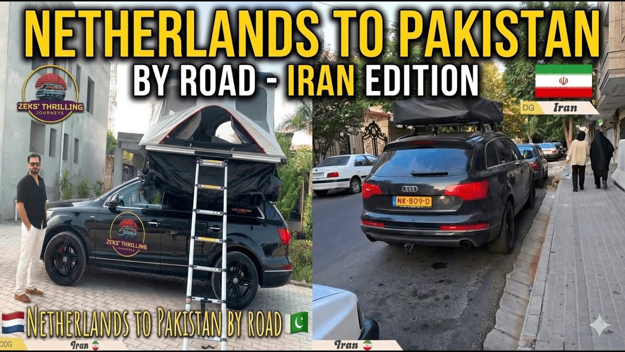 Unexpected hospitality began from Iran. Europe to Pakistan by road Ep.1 Part 6  (No GPS in Tehran)
