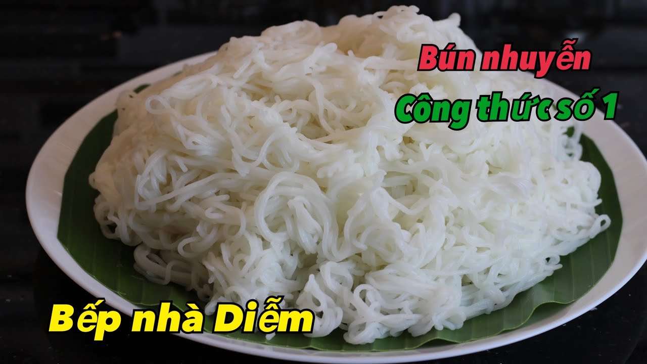 Bún nhuyễn không tinh bột mì và xathan gum - Công thức số 1- Máy làm mì Philips | Bếp Nhà Diễm |