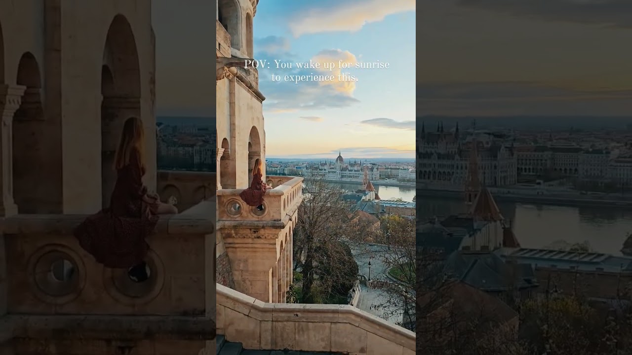 sunrise at the Fisherman's Bastion is a must do in Budapest!