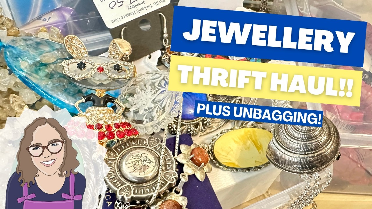 Car Boot Sale & Charity Shop Thrifted Jewellery Haul & A HUGE Tangle Of Sterling Silver Necklaces!!