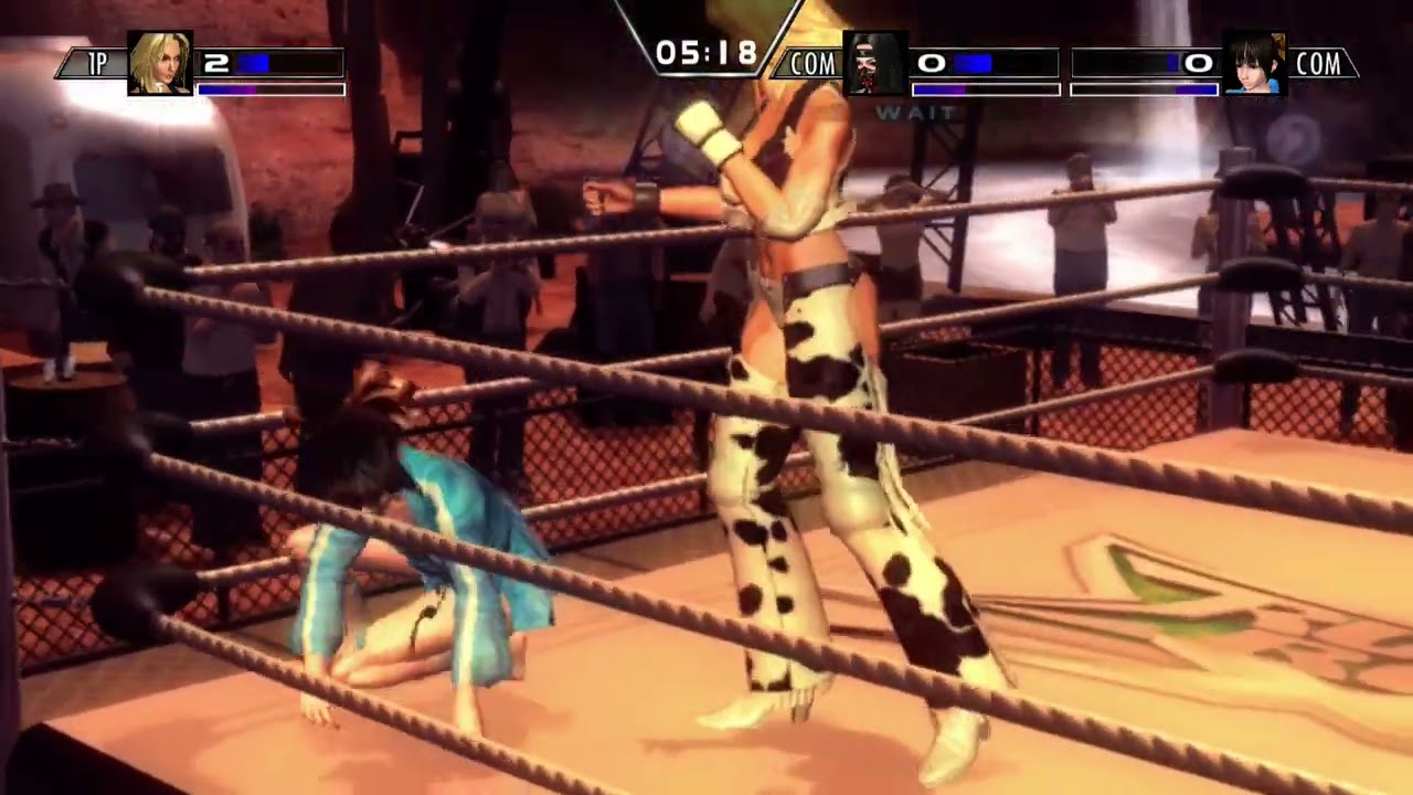 Rumble Roses XX: Dixie Clemets vs Benikage and Makoto Aihara