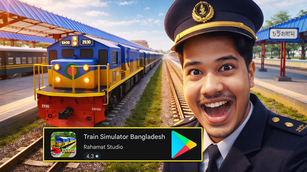 বাংলাদেশের সেরা ট্রেন গেম 😱! ( realistic graphics ) Train Simulator Bangladesh Gameplay.