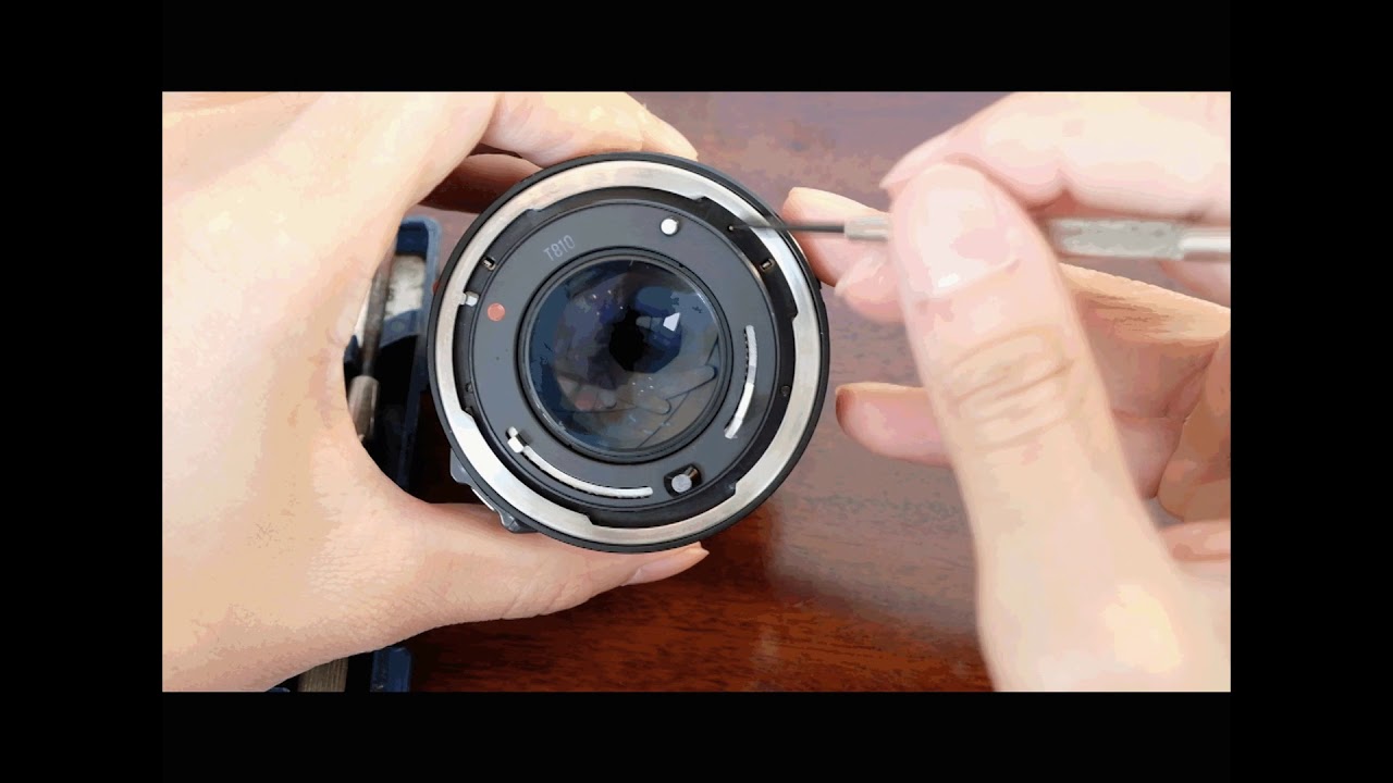Changing aperture of FD canon lens tutorial