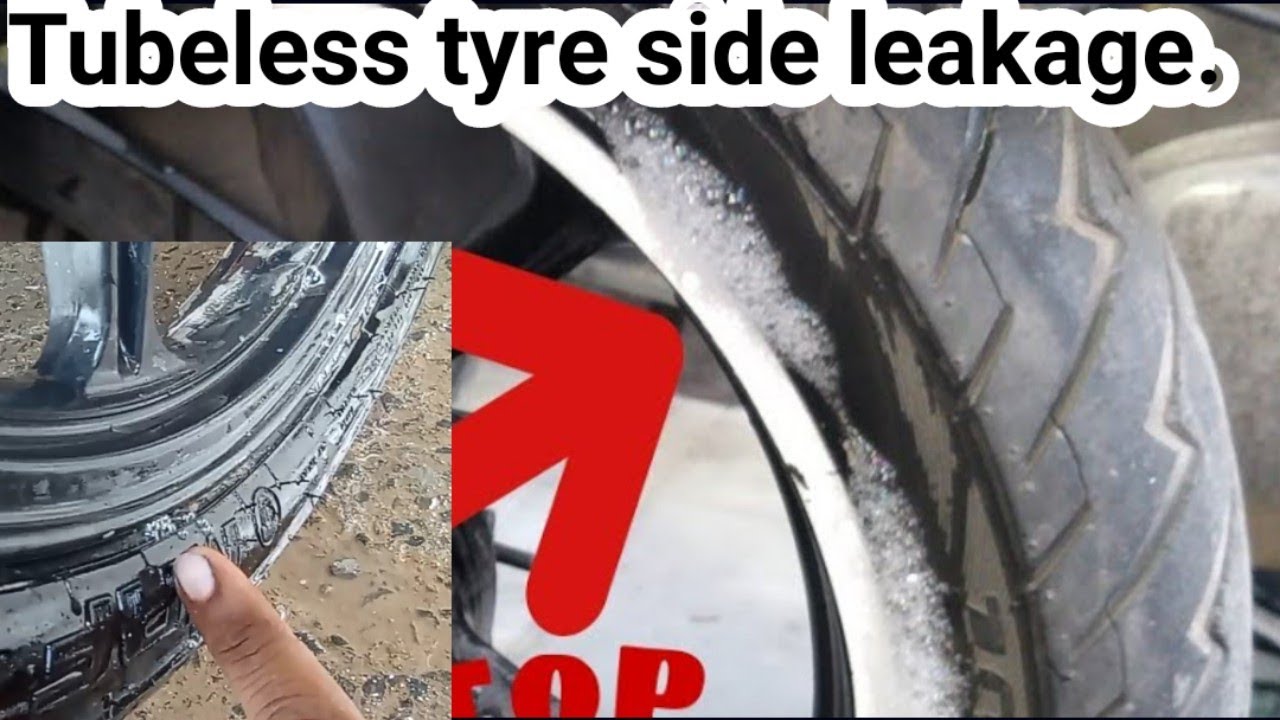 Bike Tubeless Tyre side leakage puncture problem solved. @Robi Motor Garage.