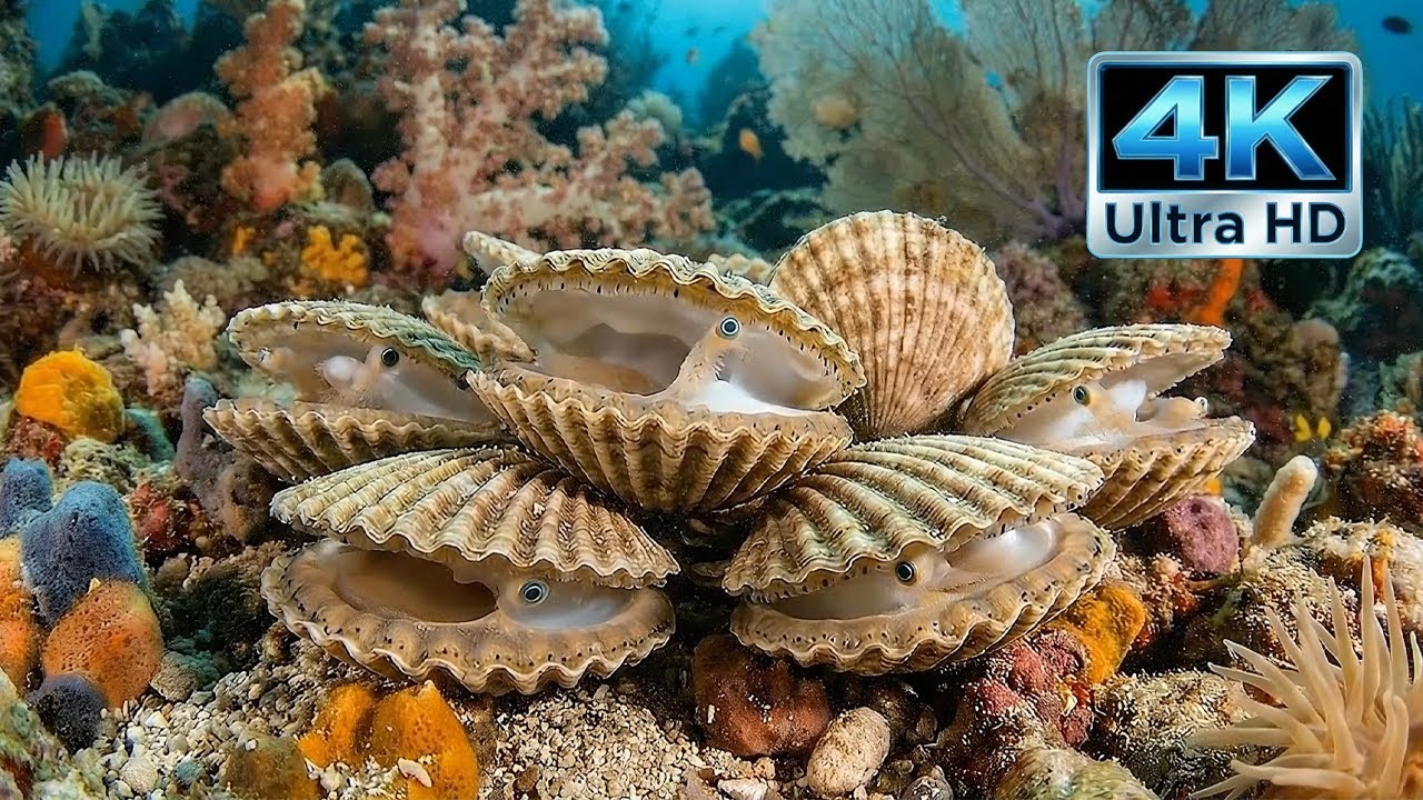 Underwater Calm | Relaxing Piano & Ocean Creatures 4K | 3 HOURS