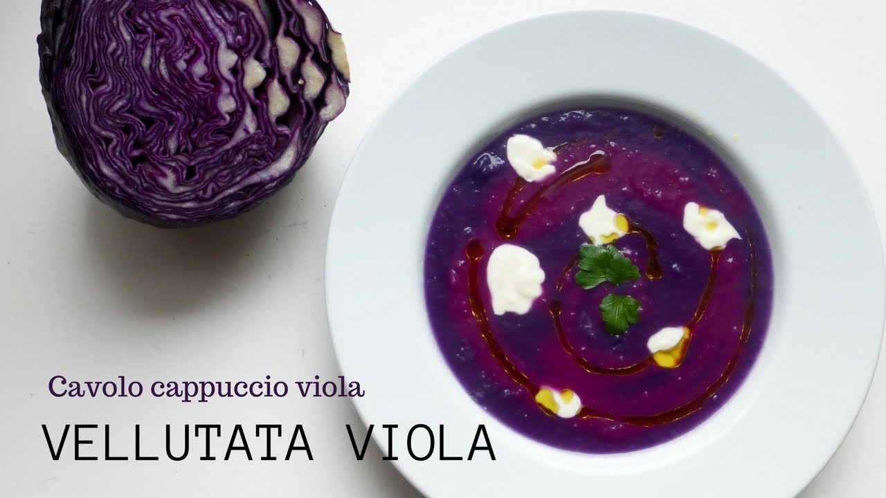 VELLUTATA VIOLA Cavolo verza  RICETTA FACILE - RICETTE DI GABRI