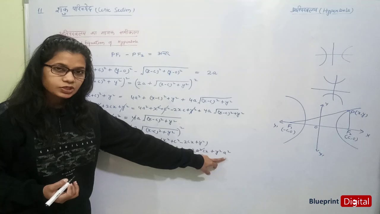 Standard Equation of Hyperbola| Chapter 11 - Conic Sections | Hindi Medium | Part 8| Mathematics 11