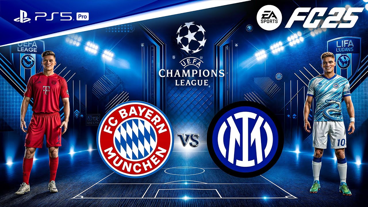 FC 25 &mdash; &laquo;Бавария&raquo; против &laquo;Интера&raquo; | Четвертьфинал Лиги чемпионов УЕФА | PS5&trade; Pro [4K60]