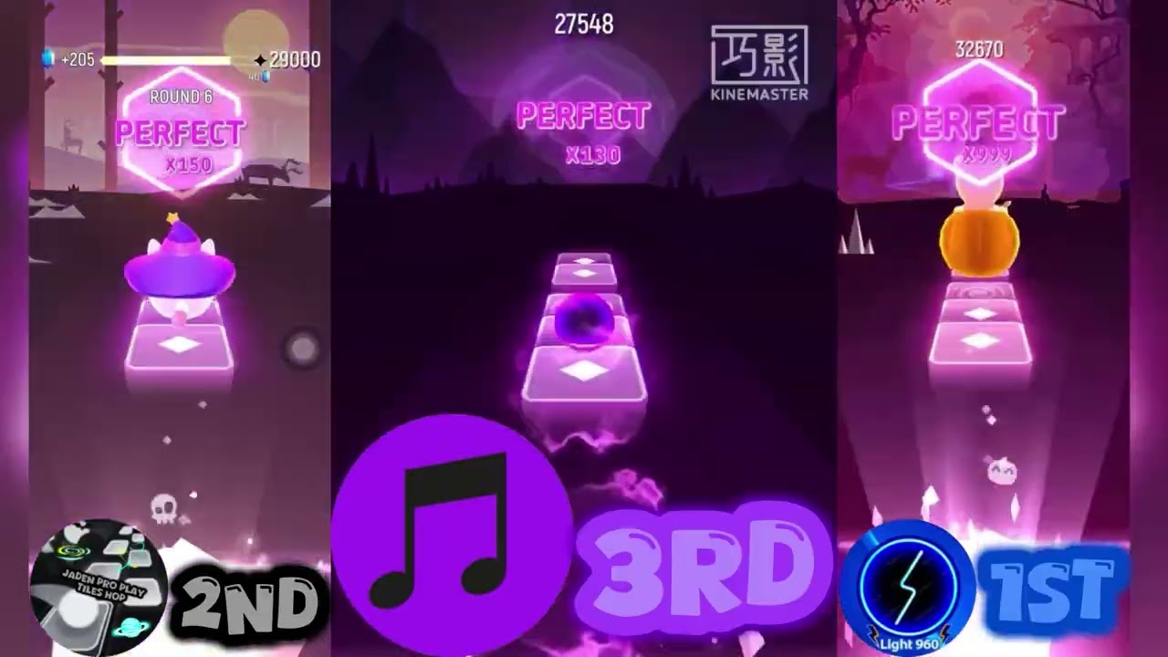 Tiles Hop: Ship Wreck & Zookeepers - Ark | Me vs @THMusicGameChannelofficial vs @Light_960 