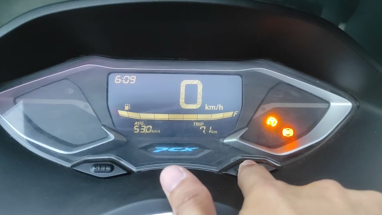 Pcx160,Trip meter Reset, Reset trip meter after change oil