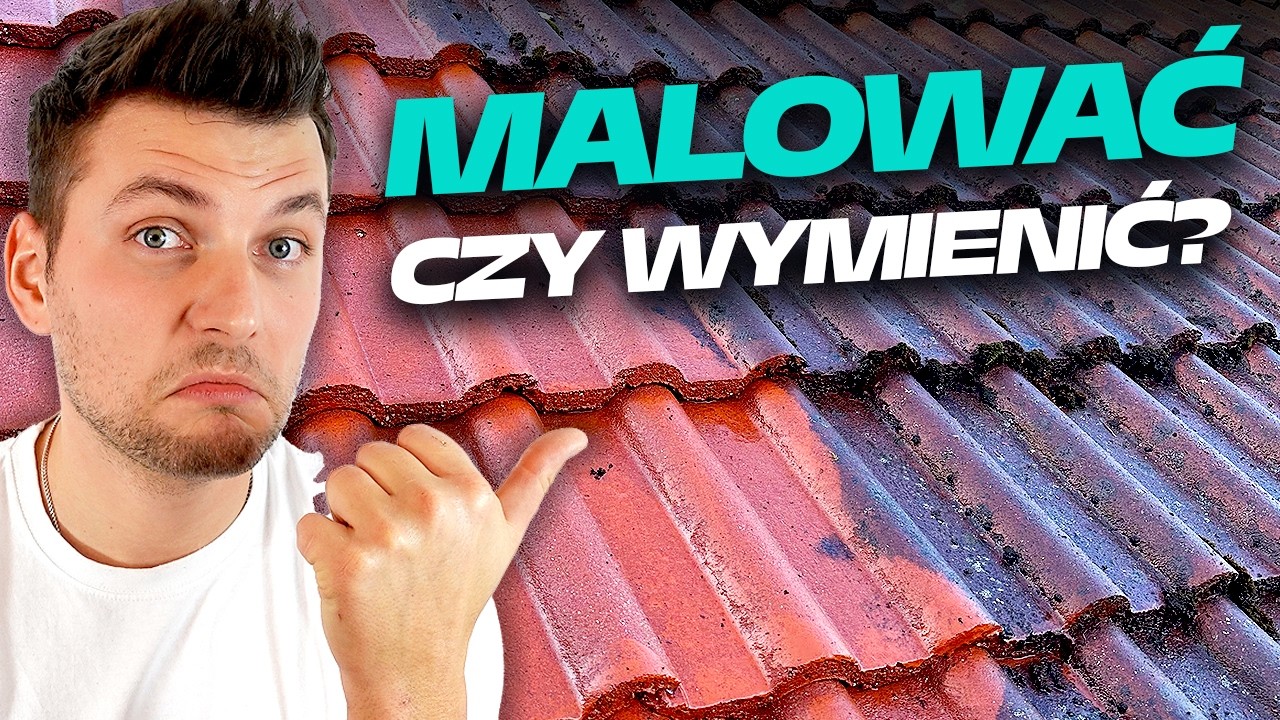 Renowacja dachówki cementowej, czyli jak pomalować dach. Czyszczenie i malowanie dachówki Kraków