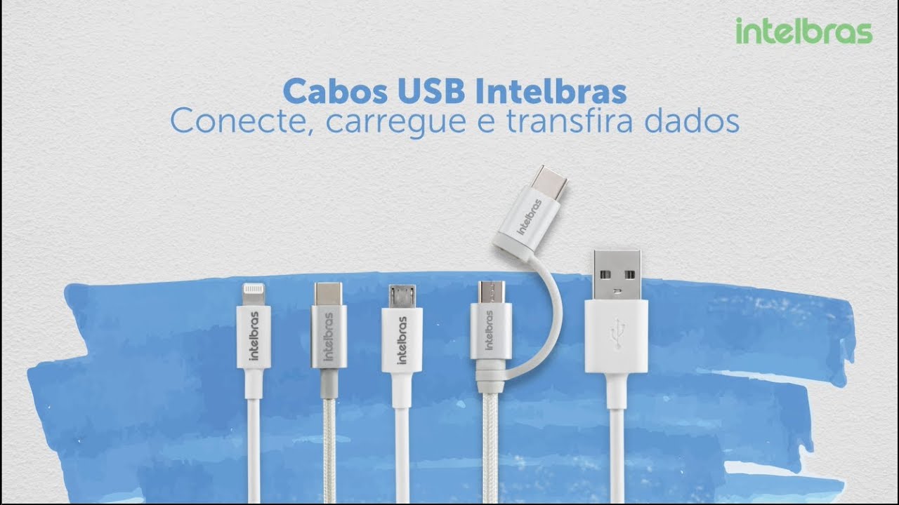 Cabos USB Intelbras: conecte, carregue e transfira dados com qualidade