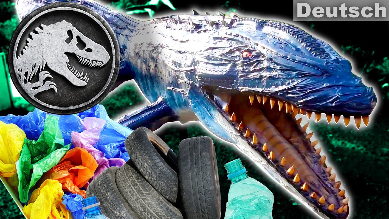 RIESIGER Mosasaurus nur aus recycelten Materialien gebaut&nbsp;| JURASSIC WORLD