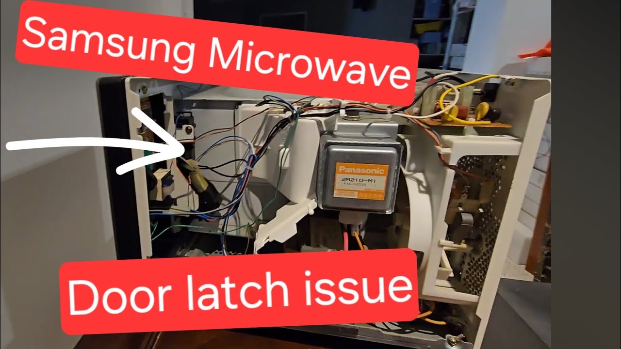 Panasonic Microwave door slamming issue easy fix