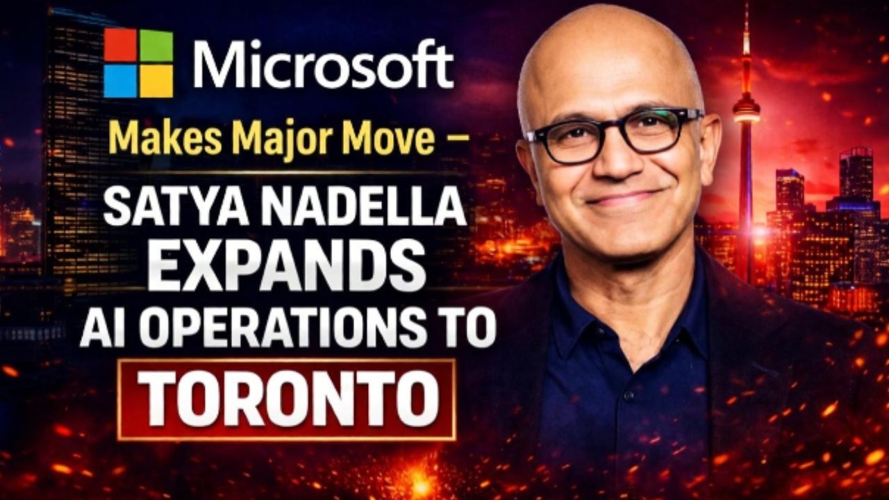 MICROSOFT Makes Major Move — Satya Nadella Expands AI Operations to Toronto