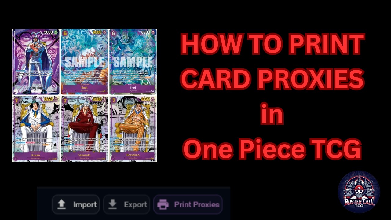 How to Print High-Quality One Piece TCG Proxies (Fast & Easy!)