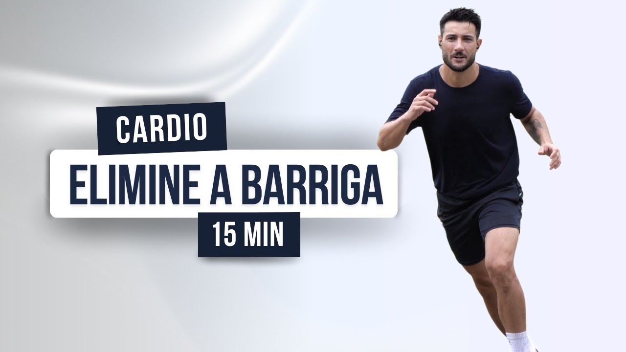 CARDIO HIIT PARA ELIMINAR GORDURA da barriga em casa | 15 MIN | sem acessórios 