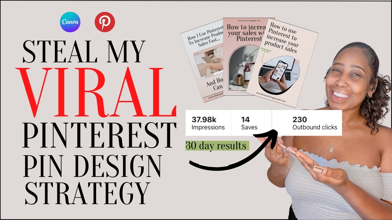 How to design Pinterest Pins that go VIRAL | Steal my Pin Design Strategy for your Business!