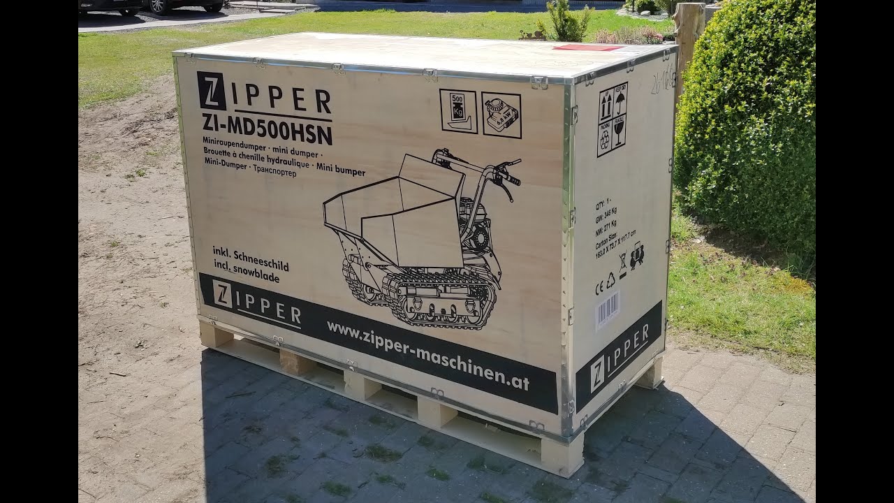 Zipper ZI-MD500HSN Mini Raupendumper Rundumansicht