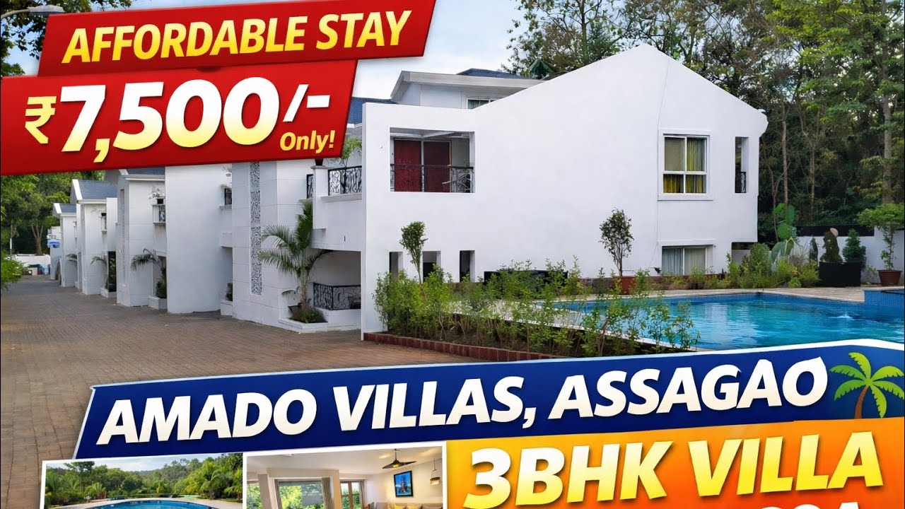 Luxury 3BHK Villa with Pool🏊‍♂️ in Assagao, North Goa 🏝️ | Amado Villas Full Tour | #119 