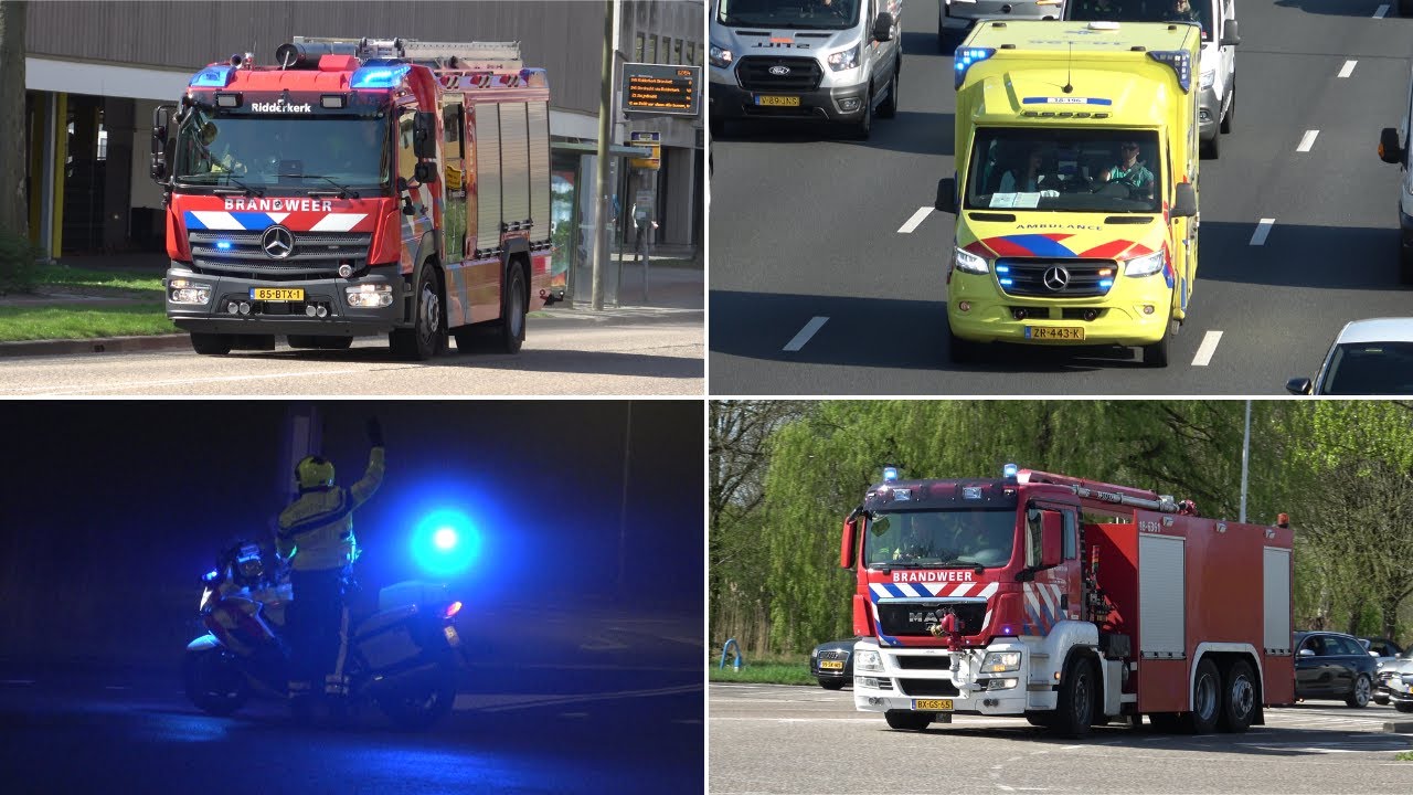 [#7] Hulpdiensten met spoed in Ridderkerk e.o. - Grote branden, politiebegeleidingen en meer!