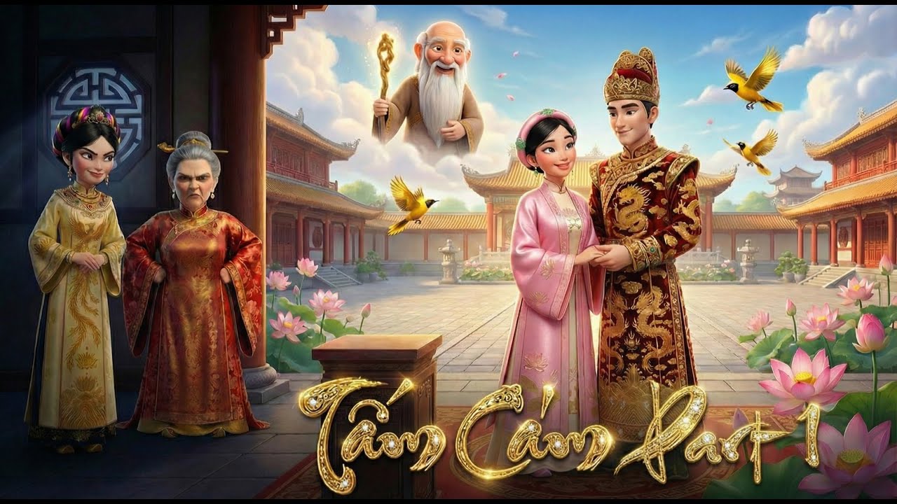 Phim Hoạt Hình Tấm Cám - Phần 1: Tuổi Thơ Cơ Cực Và Trở Thành Hoàng Hậu Từ Một Chiếc Hài