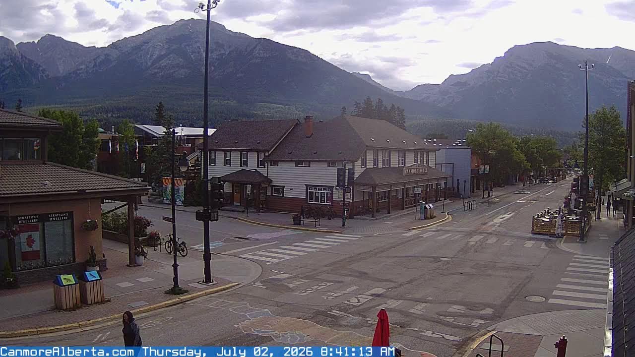 Main Street Livecam, Canmore, Alberta