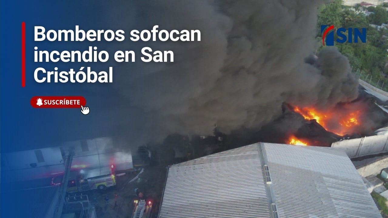 Bomberos sofocan incendio en San Cristóbal