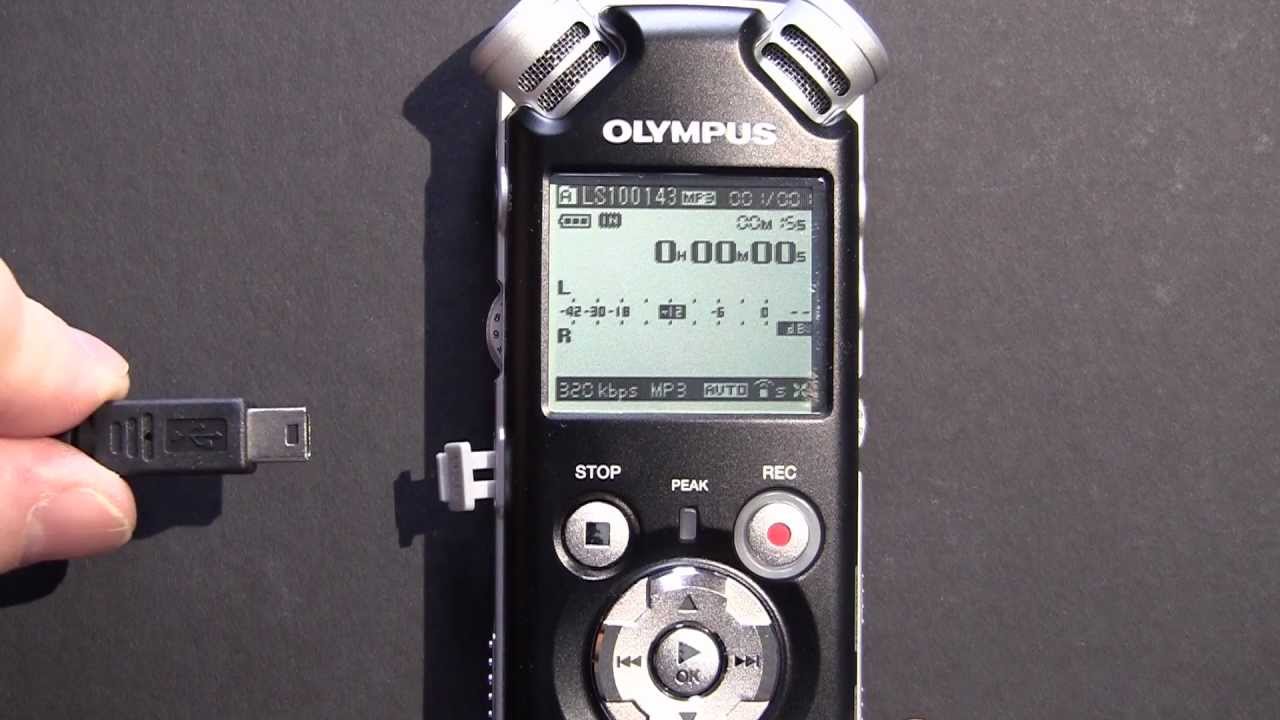 Fonctionnement d'un enregistreur audionumérique Olympus LS-10