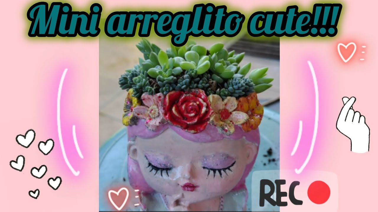 Restaurando macetitas y haciendo arreglos hermosos 🩷✨