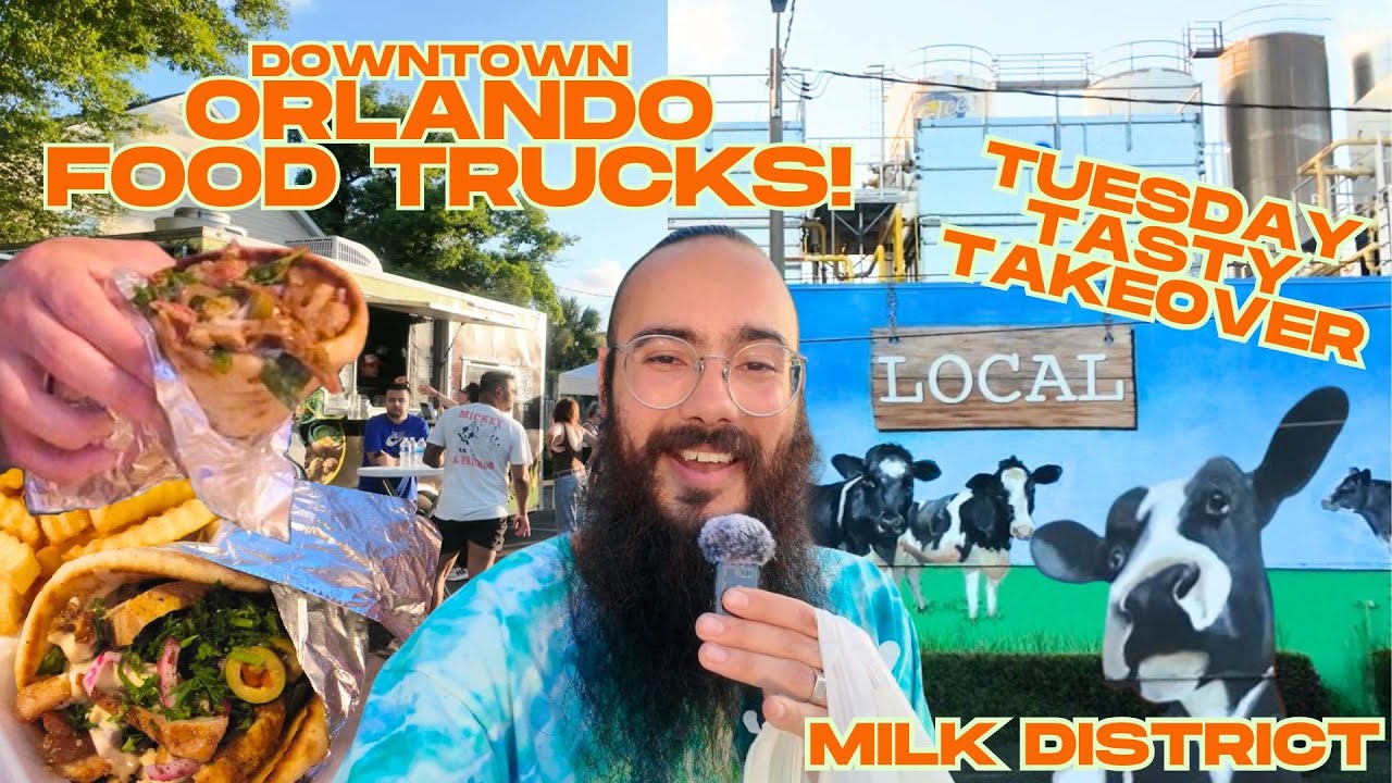 Downtown Orlando Hidden Food Truck Festival 🍔🎶 Tasty Takeover in the Milk District 🐄