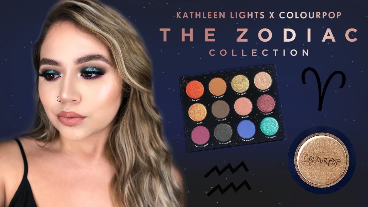 KATHLEENLIGHTS X COLOURPOP: THE ZODIAC COLLECTION | FIRST IMPRESSIONS | Makeupbytreenz
