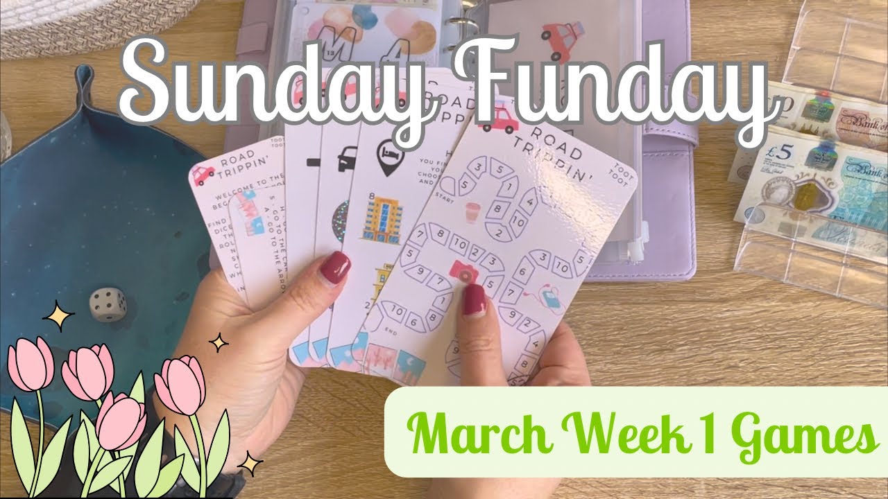 Sunday Funday March Week 1 Games & Savings Challenges
