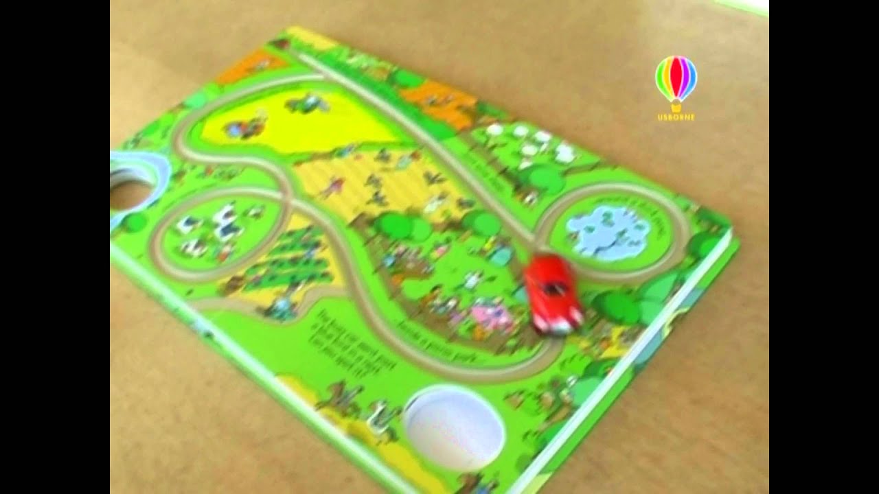 Pull-back busy car book