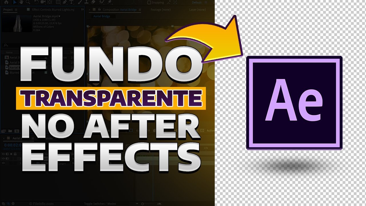 Como Exportar com Fundo Transparente no After Effects | TUTORIAL AFTER EFFECTS