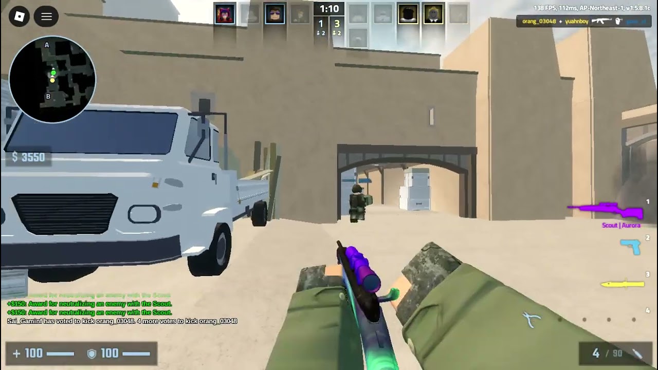Playing counter blox