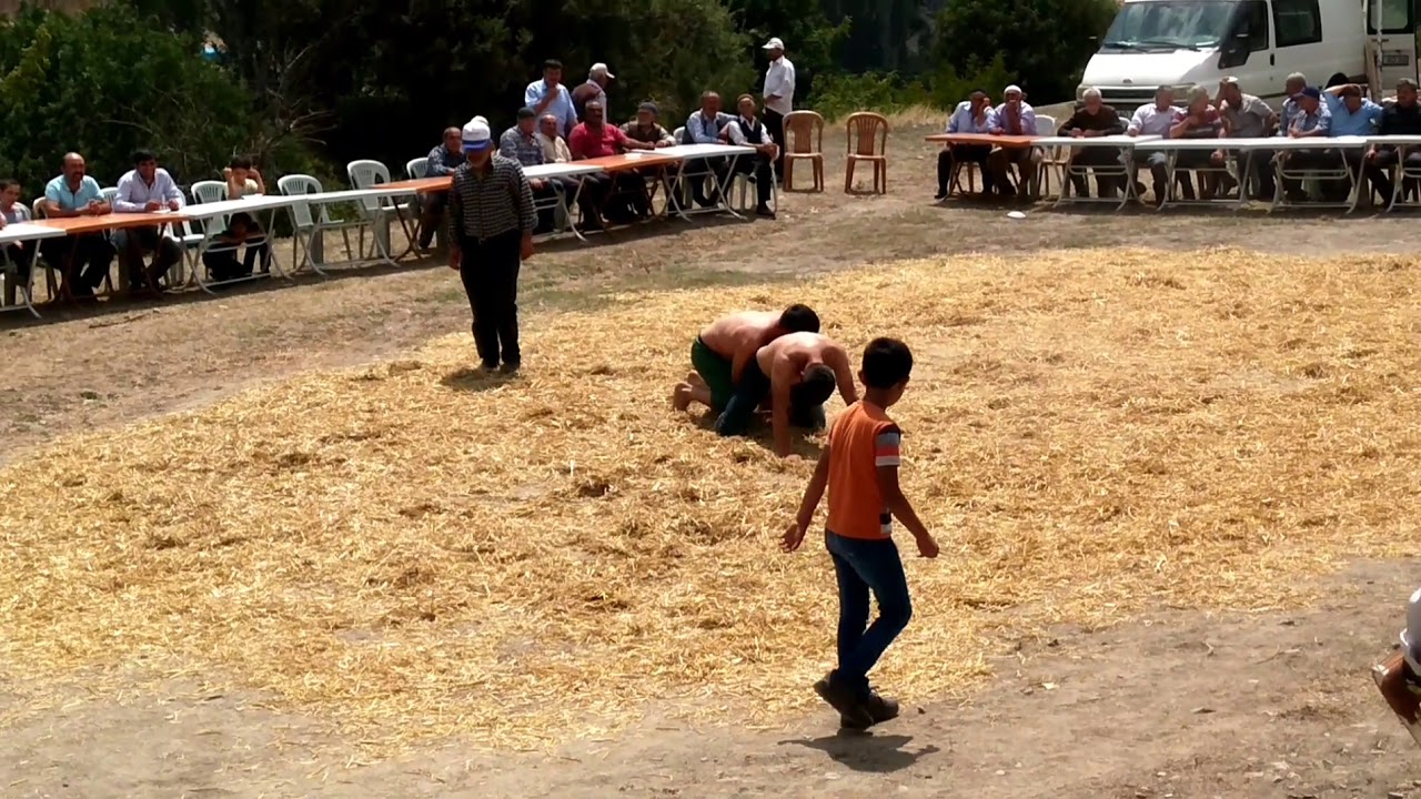 Çorum Osmancık Gökdere köyü düğün güreşleri (2019.08.16)