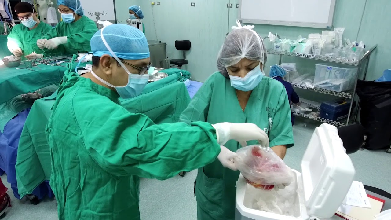 Operativo de trasplante de coraz&oacute;n