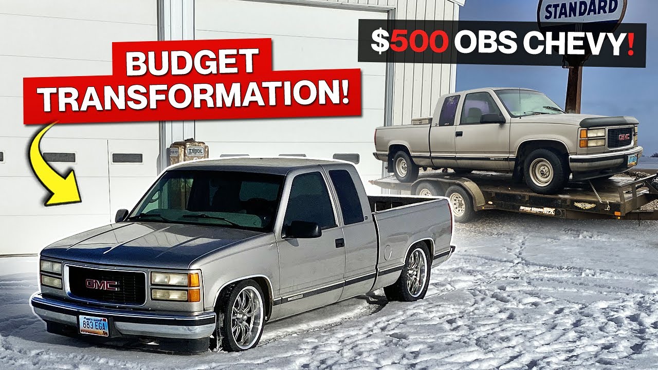 $500 Facebook Marketplace Score! Super Clean OBS GMC! Budget Daily Driver Transformation!